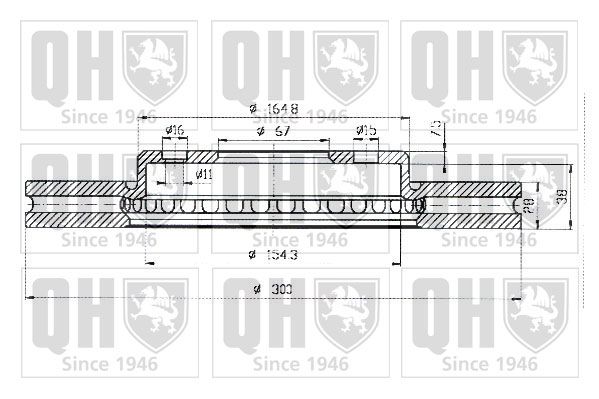 QUINTON HAZELL Тормозной диск BDC4379